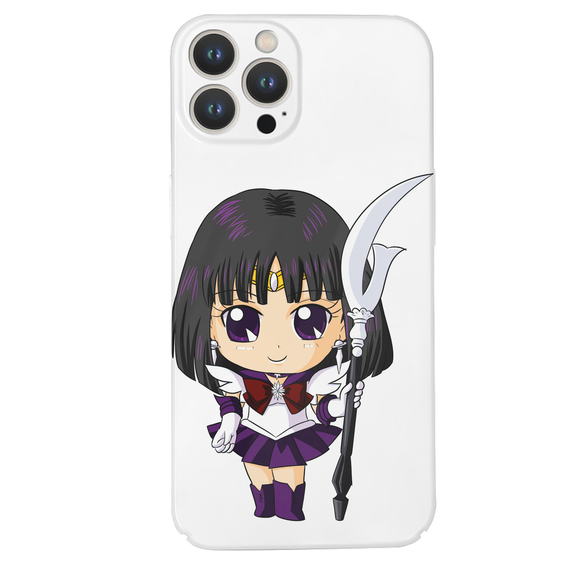 （画像用） 美少女戦士セーラームーン 土萠ほたる Sailor Moon Tomoe Hotaru （セーラーサターン；Sailor Saturn） 【iPhone 14シリーズ対応】ハードケース